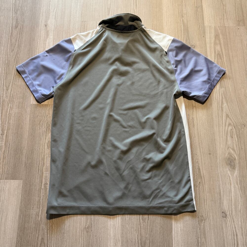 Men's Nike Golf Tour Performance Rory Mcilroy Gray Purple Golfing Polo Shirt L - Picture 6 of 8